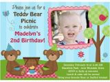 Teddy Bear First Birthday Invitations Teddy Bear Birthday Invitations Ideas Bagvania Free