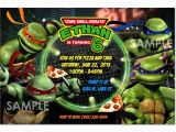 Teenage Mutant Ninja Turtles Birthday Invites Tmnt Teenage Mutant Ninja Turtles Invitation Printable