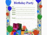 Templates for Birthday Invitations Free Free Birthday Party Invitation Templates Party
