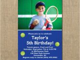 Tennis Birthday Party Invitations Tennis Birthday Invitation Photo Invitation Digital File