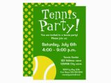 Tennis Birthday Party Invitations Tennis Party Invitations for Birthdays or Bbq Zazzle