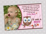 Thank You Cards for 1st Birthday Items Similar to Look whoos Turning One Thank You Card