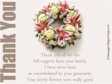 Thank You Note for Birthday Flowers Funeral Thank You Notes 365greetings Com