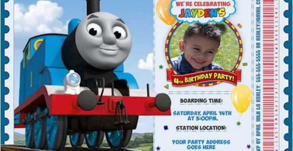 Thomas Birthday Invitations Personalized 9 Train Birthday Invitations for Kid Free Printable