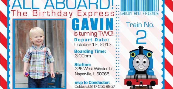 Thomas Birthday Invites Thomas the Train Invitations Ideas Bagvania Free