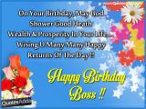 Thought for Birthday Girl Happy Birthday Boss Quotes and Greetings Wishes