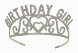 Tiara for Birthday Girl Birthday Girl Tiara Glittered Princess Party Crown for