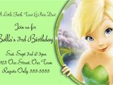 Tinkerbell 1st Birthday Invitations Free Templates for Birthday Invitations Drevio