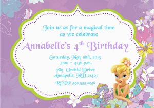 Tinkerbell Birthday Invites Tinkerbell Birthday Invitations Best Party Ideas