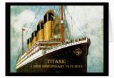 Titanic Birthday Card Rms Titanic 100th Anniversary Card Zazzle