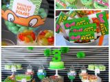 Tmnt Birthday Decorations Kara 39 S Party Ideas Teenage Mutant Ninja Turtles themed