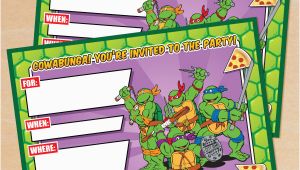 Tmnt Birthday Invitations Free Free Printable Retro Tmnt Ninja Turtle Birthday Invitation