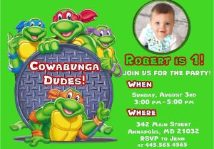 Tmnt Birthday Invites Free Printable Ninja Turtle Birthday Party Invitations