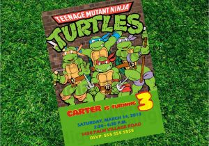 Tmnt Birthday Invites Teenage Mutant Ninja Turtles Birthday Invitations Ninja