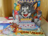 Tom and Jerry Birthday Card Vintage Mint Popshots 3 D tom Jerry Birthday Card for Sale