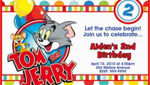 Tom and Jerry Birthday Invitations tom and Jerry Birthday Invitations Dolanpedia