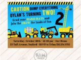 Tonka Truck Birthday Invitations tonka Truck Birthday Invitation Construction First Birthday