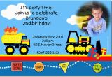 Tonka Truck Birthday Invitations tonka Truck Birthday Invitations Construction Birthday