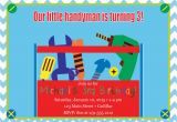 Tool Birthday Party Invitations tools Birthday Invitation Boys Birthday Invitation tools