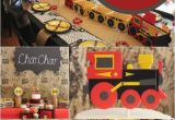 Train Decorations for Birthday Party A Choo Choo Train themed Boy 39 S 2nd Birthday Party