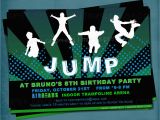 Trampoline Birthday Party Invitation Wording Trampoline Party Invitation Templates