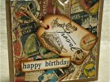 Travel themed Birthday Cards Vintage Style Travelling Birthday Kim Dellow