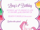 Unicorn Birthday Invitation Wording Tips Easy to Create Unicorn Birthday Invitations Printable