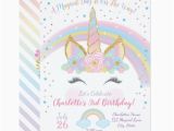 Unicorn Birthday Invitations Online Unicorn Birthday Invitation Unicorn Party Invite Zazzle