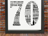 Unique 70th Birthday Gifts for Him Personalized Birthday Gift 70th Birthday 70th Birthday