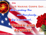 Usmc Birthday Card Warm Wish On Us Marine Corps Day Free Us Marine Corps