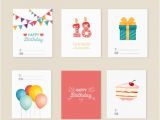 Variety Birthday Cards Variety Of Birthday Cards Vector Free Download