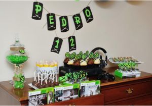 Video Game themed Birthday Party Decorations Kara 39 S Party Ideas Xbox Video Game Boy 12th Birthday Party