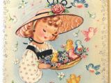 Vintage Birthday Cards for Her Vintage Birthday Card Happy Birthday Sister In Law