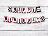 Vintage Happy Birthday Banner Printable Race Car Printable Happy Birthday Banner Retro Vintage Style