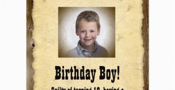 Wanted Birthday Invitation Template Wanted Poster Western Birthday Party Personalized