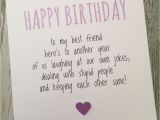 What to Say In A Birthday Card to A Friend Funny Best Friend Birthday Card Bestie Humour Fun