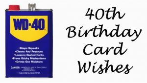 What to Write In A 40th Birthday Card 40th Birthday Wishes Messages and Poems to Write In A