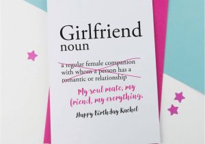 What to Write In A Birthday Card for Girlfriend Funny Girlfriend Personalised Birthday Card by A is for Alphabet