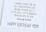 What to Write In A Birthday Card for Mom Funny Quotes to Say to Your Mom On Her Birthday Image