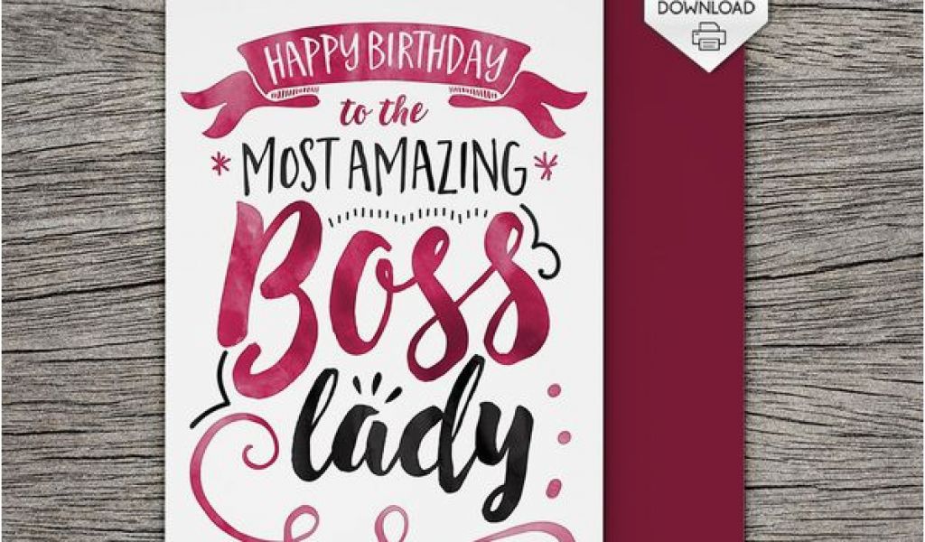 What To Put In A Birthday Card For Your Boss