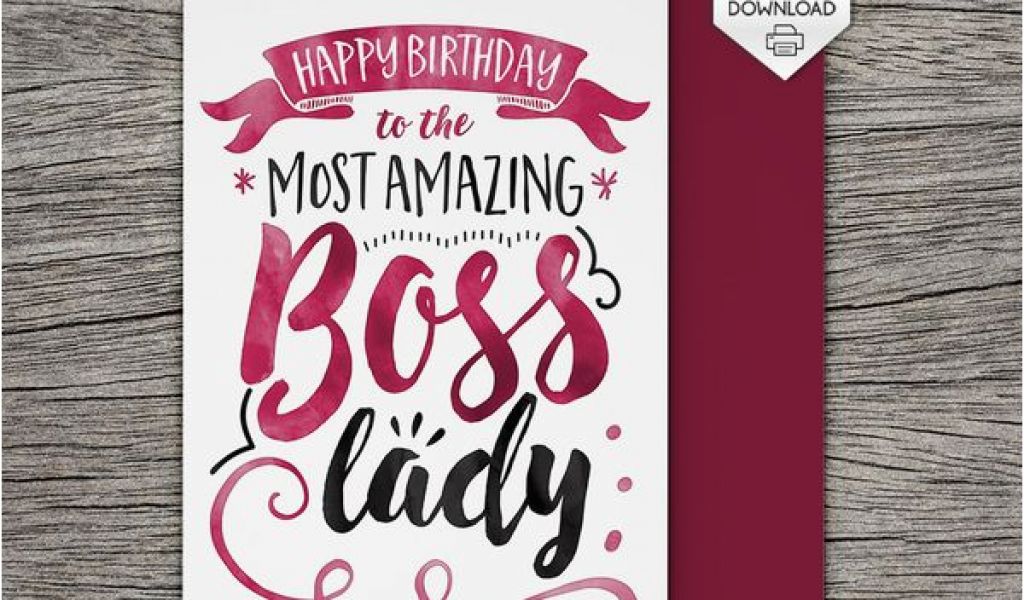 What To Put In Birthday Card For Boss