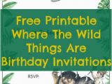 Where the Wild Things are Birthday Invitation Template Free Printable where the Wild Things are Birthday