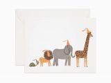 Wildlife Birthday Cards Party Parade Greeting Card by Rifle Paper Co Made In Usa
