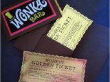 Willy Wonka Birthday Invitations 12 Willy Wonka Golden Tickets as Birthday Invitations with