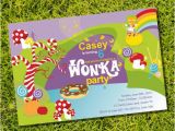Willy Wonka Birthday Invitations Willy Wonka Birthday Party Invitation Instantly Downloadable