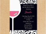 Wine themed Birthday Invitations Pink and Black Wine themed Bachelorette Invitation Ideas