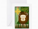 Wizard Of Oz Birthday Cards Wizard Of Oz Cowardly Lion De Greeting Cards 10 P by