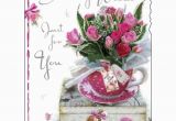 Women S Happy Birthday Card Birthday Card Female Lady Happy Birthday Roses