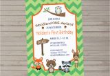 Woodland Onederland Birthday Invitations Woodland Onederland 1st Birthday Invitation Woodland