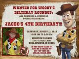 Woody Birthday Invitations toy Story Birthday Invitation Woody Bullseye Photo Option